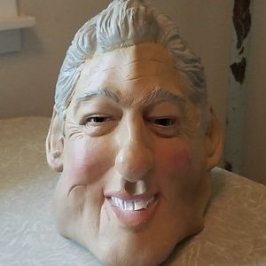 Vintage Halloween Mask by Disguise Bill Clinton Latex 2006